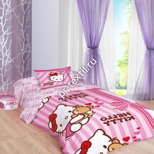 КПБ Hello Kitty Ранфорс 1,5 спальный 1 нав. 50*70