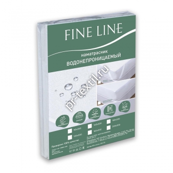 Наматрасник Fine Line водонепрониц. махра резинка с углов 180*200